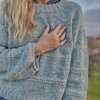 [Вязание] [Вяжи ру] [JoJo Knitwear] Вязаный спицами красивый свитер-реглан с полосами текстурн...jpg