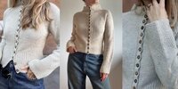 [Вязание] [Вяжи ру] [aegyoknit] Кардиган реглан с высоким воротом и застежкой на пуговицы спиц...jpg