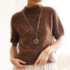 [Вязание] [Вяжи ру] [Minimi Knit] Элегантный пуловер-реглан с коротким рукавом спицами Olivia ...jpg